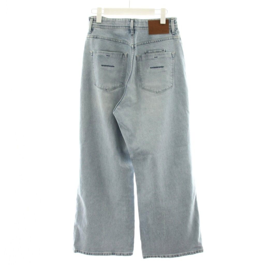 ヤヌーク YANUK クラッシュワイドデニム ジーンズ Gパン ジーパン