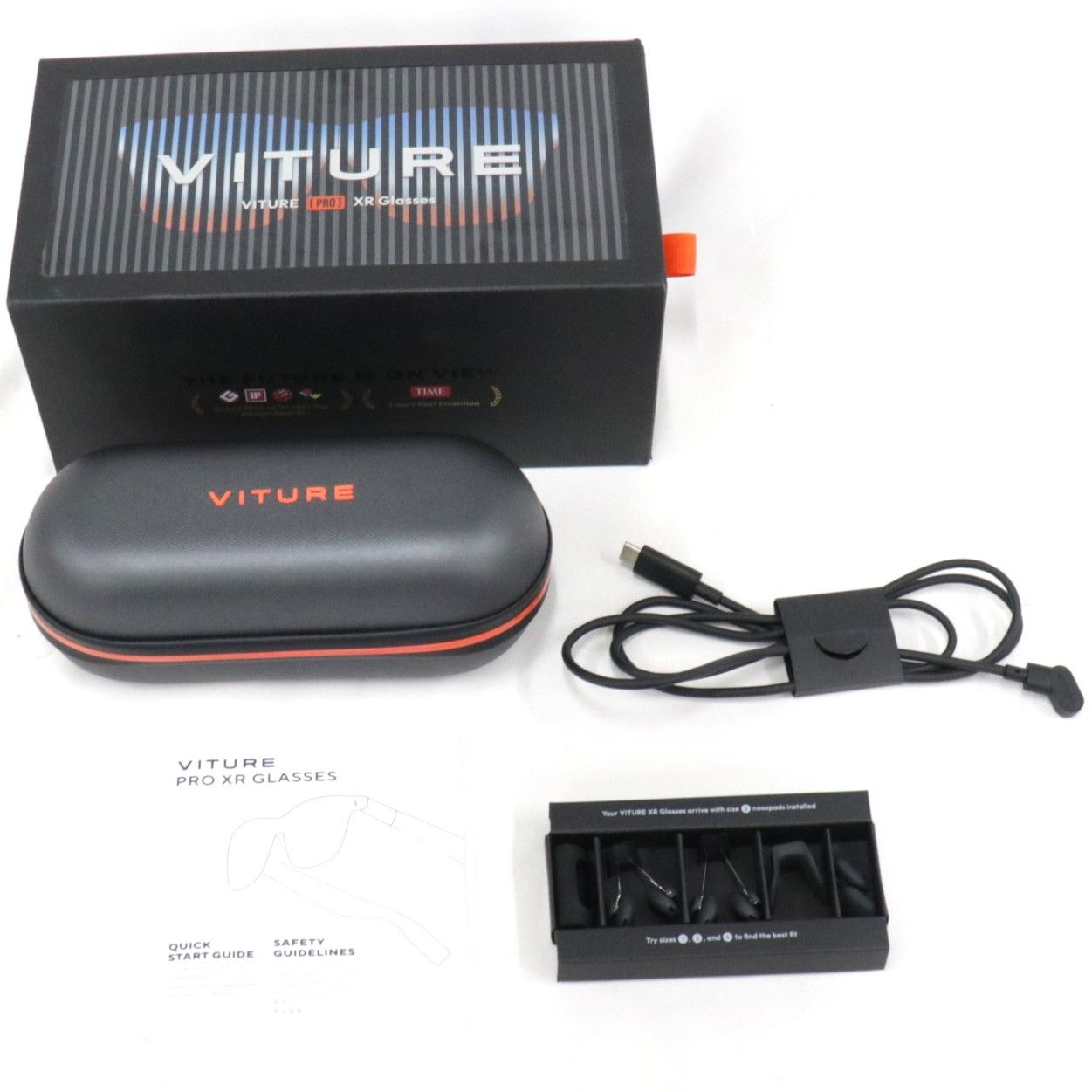 中古 VITURE Pro XRグラス v1241-jb ジェットブラック 【可(C