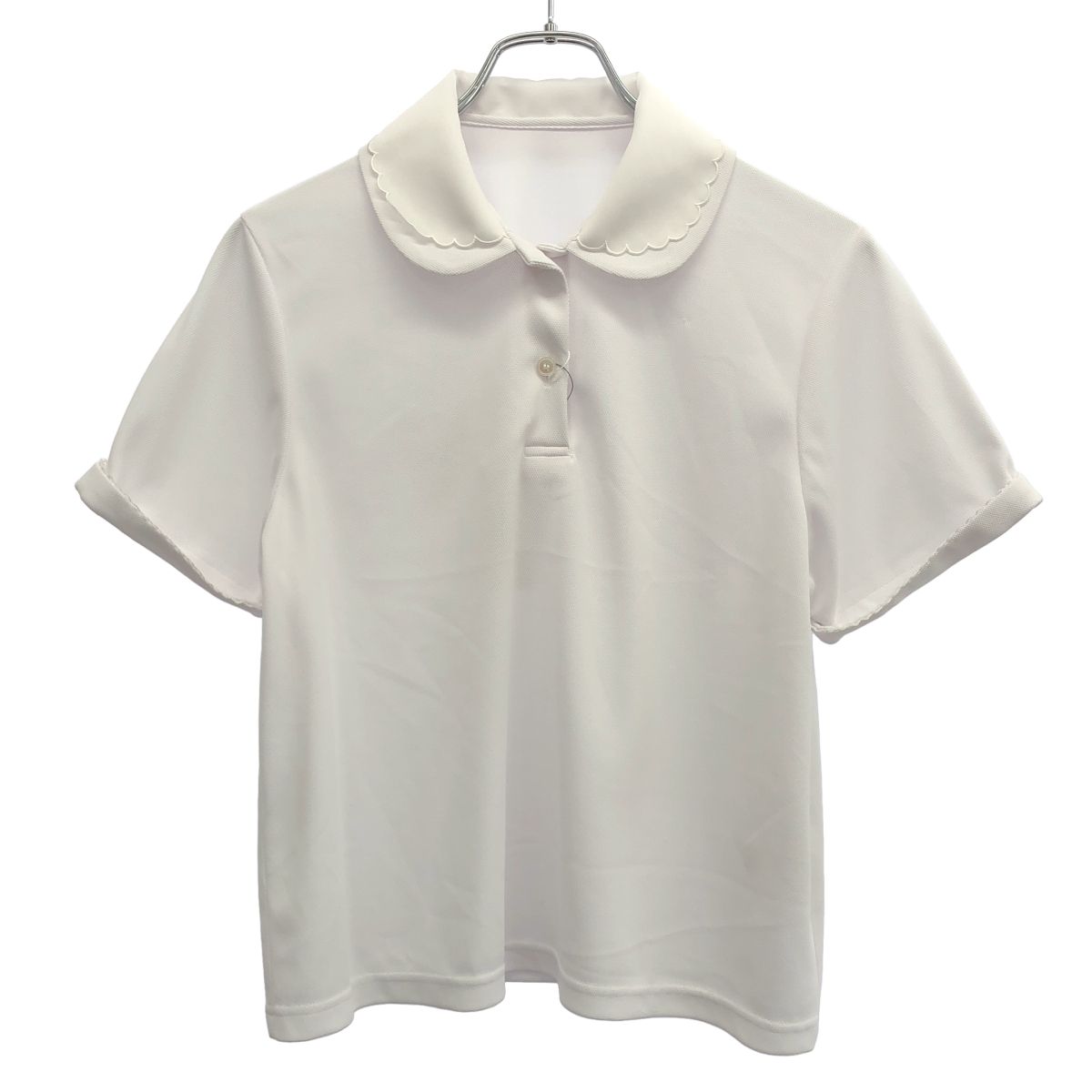 cccmalie シーマリー スカラップポロシャツ C-CT-11 ホワイト 40