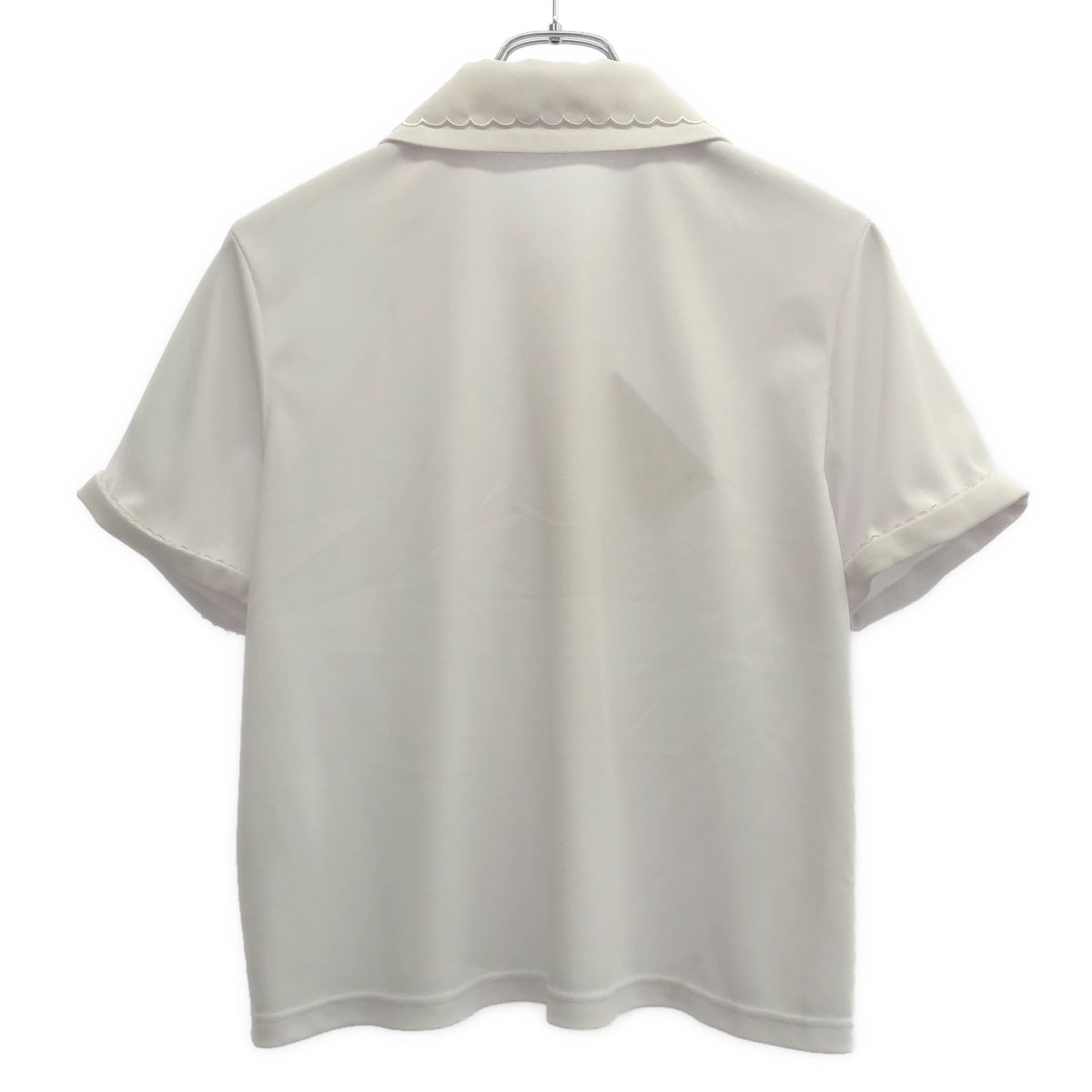 cccmalie シーマリー スカラップポロシャツ C-CT-11 ホワイト 40