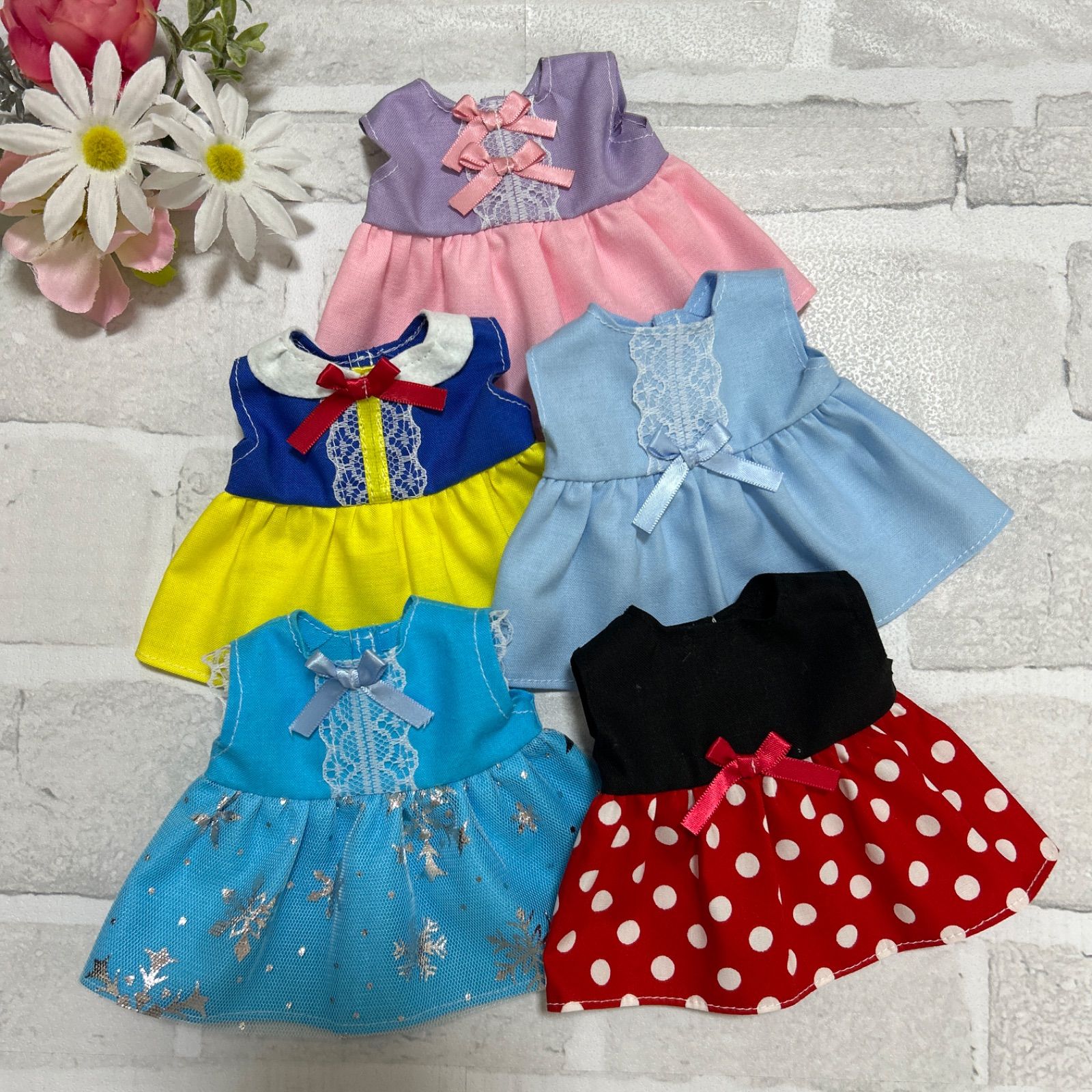 5枚セット メルちゃん ソランちゃん 服 ワンピース ハンドメイド