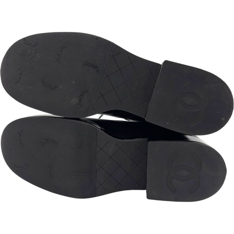 シャネル CHANEL マトラッセキルティングレザーロングブーツ G38863