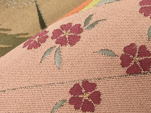 平和屋着物○世界的人形師 辻村寿三郎 ジュサブロー 六通柄袋帯 雛人形