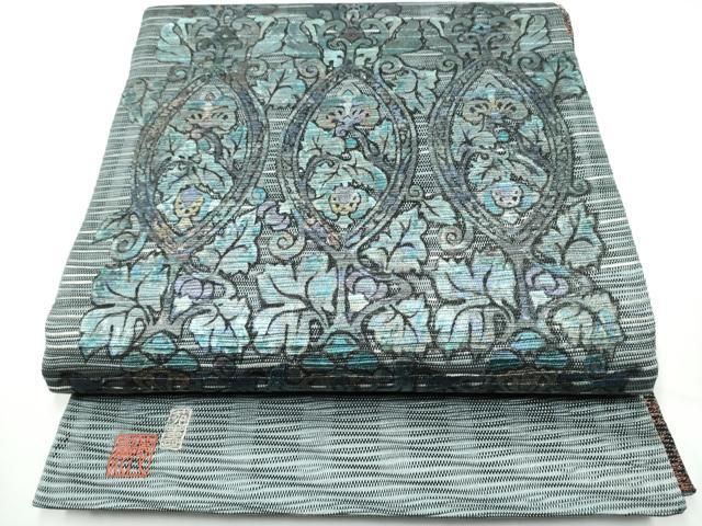 平和屋着物○国際的伝統工芸作家 十二代・藤林徳扇 苑寿 両面 太鼓柄