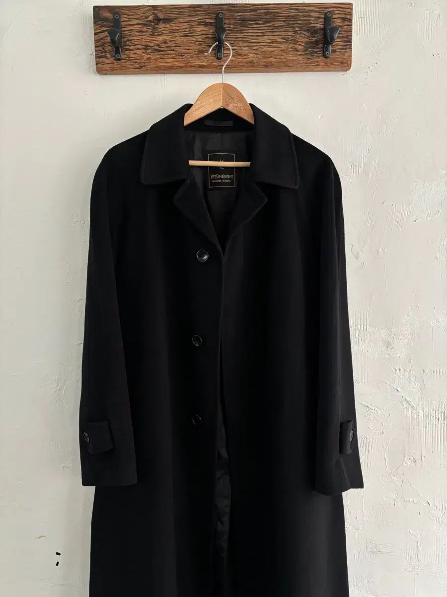 Yves Saint Laurent イヴ・サンローラン ブラック カシミア ブレンド