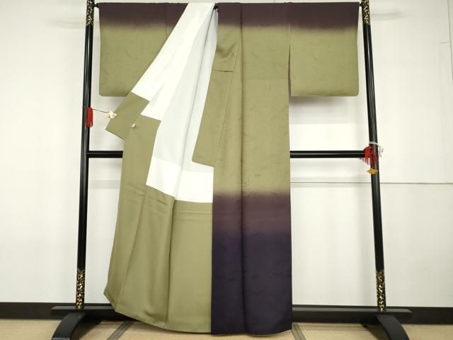 平和屋着物▽訪問着　単衣　霞文　暈し染め　正絹　逸品　AAAW7867fy 平和屋着物○訪問着 霞文 暈し染め 正絹 逸品 AABG6717cs - メルカリ