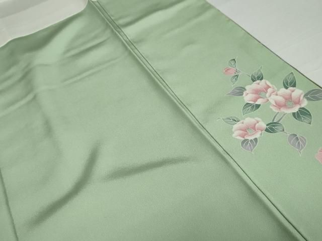 平和屋着物○訪問着 枝花文 暈し染め 金銀糸 正絹 逸品 AABG7911cs