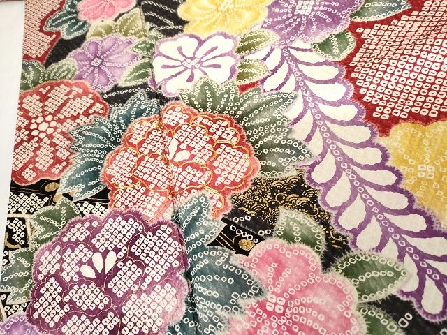 平和屋着物○訪問着 駒刺繍 草花文 金彩 正絹 逸品 AABG7949cs - メルカリ