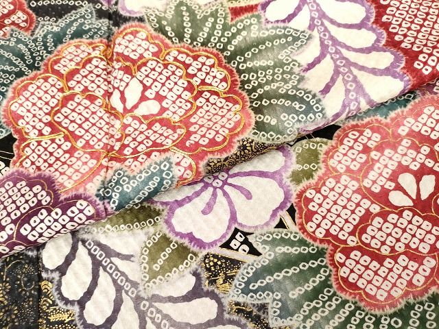 平和屋着物○訪問着 駒刺繍 草花文 金彩 正絹 逸品 AABG7949cs - メルカリ