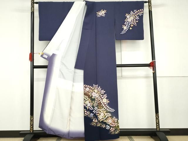 平和屋着物●越後十日町の一流染匠　桐屋・翠山工房　訪問着　辻が花　暈し染め　金彩　やまと誂製　正絹　逸品　AABG7996cs 平和屋着物○越後十日町の一流染匠 桐屋・翠山工房 訪問着 辻が花 暈し