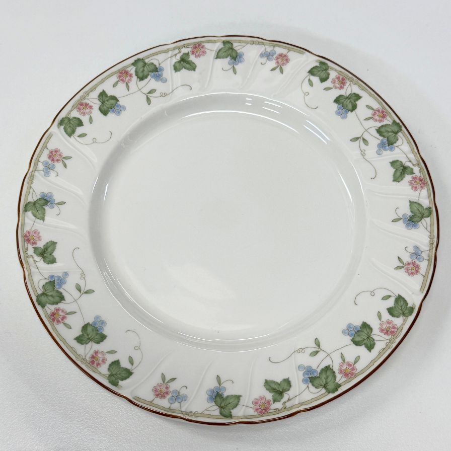 ノリタケ 皿 6枚セット 花柄・フルーツ柄 ホワイト【AFI28】【中古