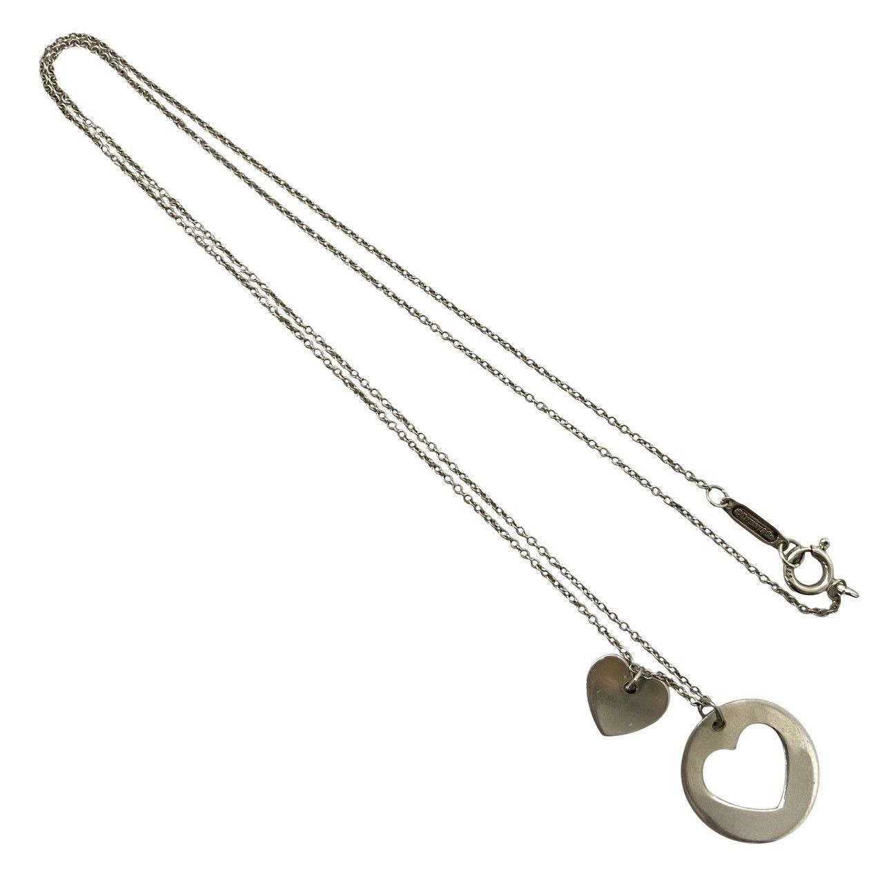 U【TIFFANY&Co.】ステンシル ハート ネックレス SV925 SILVER/シルバー 