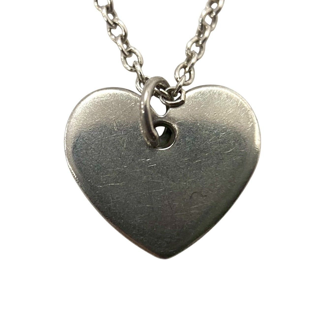 U【TIFFANY&Co.】ステンシル ハート ネックレス SV925 SILVER/シルバー 