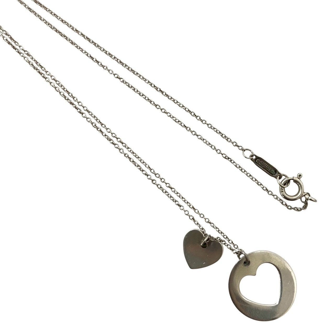 U【TIFFANY&Co.】ステンシル ハート ネックレス SV925 SILVER/シルバー 
