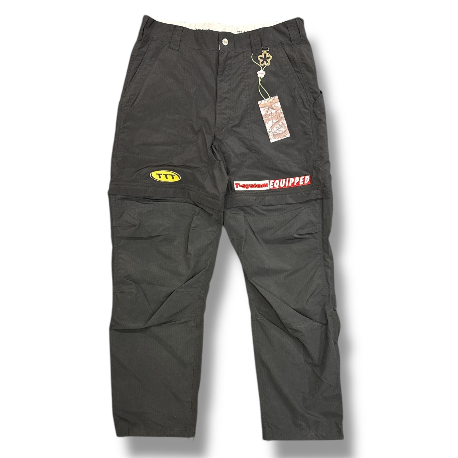 参考上代52800円 未使用 TTT_MSW 24SS Convertible pants コンバーティブルパンツ 2way ショーツ ティーモダンストリートウェア TTT-2024SS-PT09 ブラック L （83673A5）
