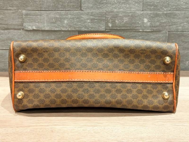 CELINE セリーヌ マカダム柄 ハンドバッグ ミニボストンバッグ