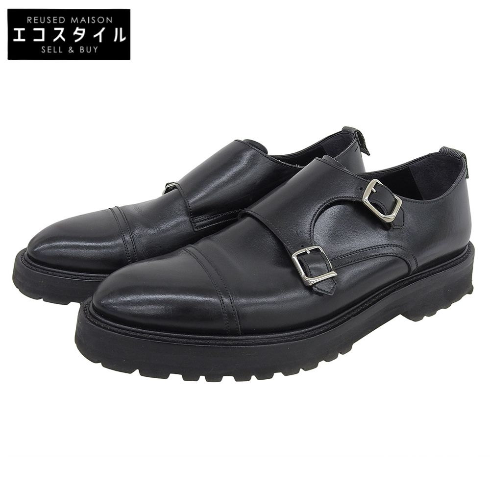 WH ダブルエイチ ボカルーカーフ ダブルモンクシューズ 干場スペシャル