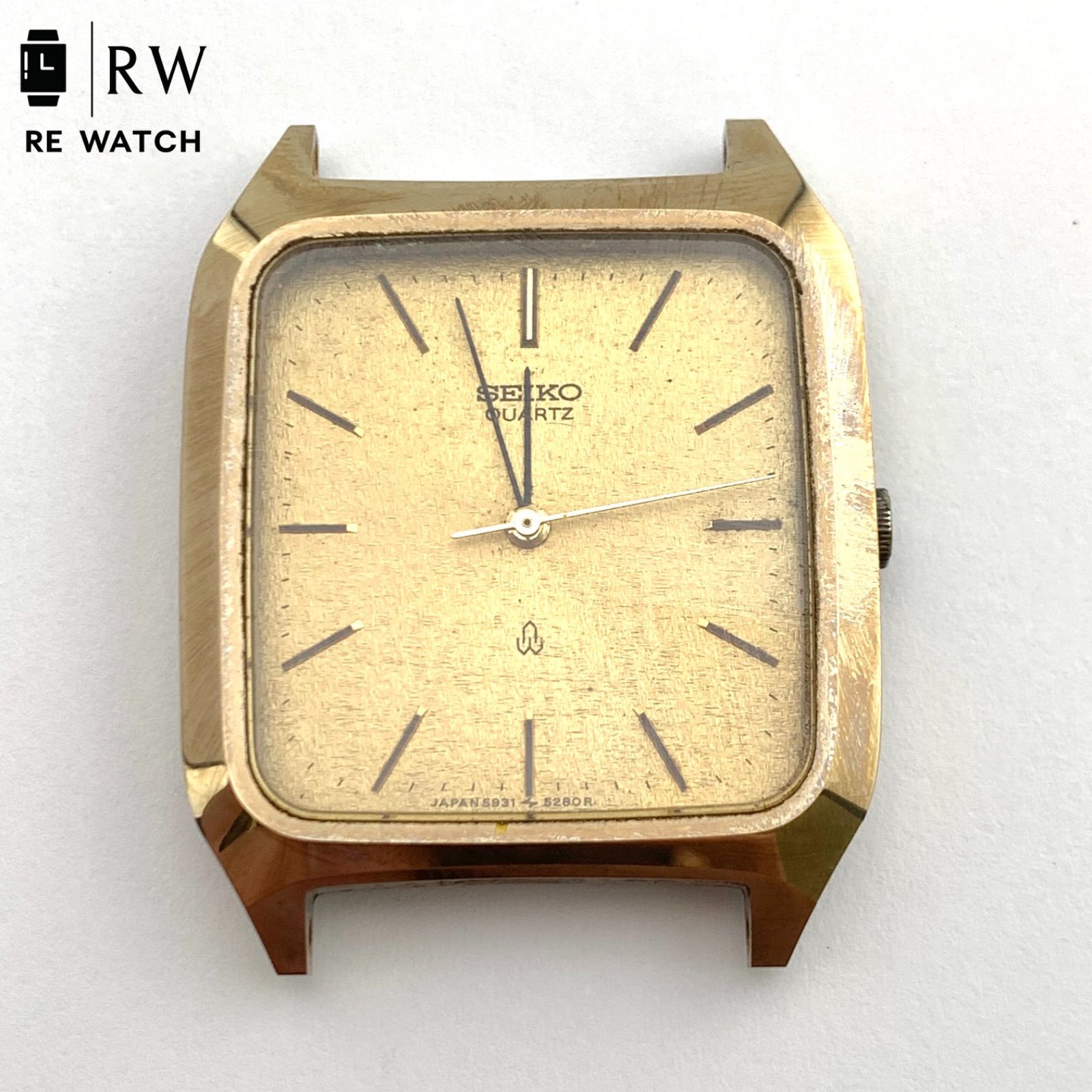 【ジャンク】SEIKO 5931-5260 クォーツ 腕時計 ゴールド