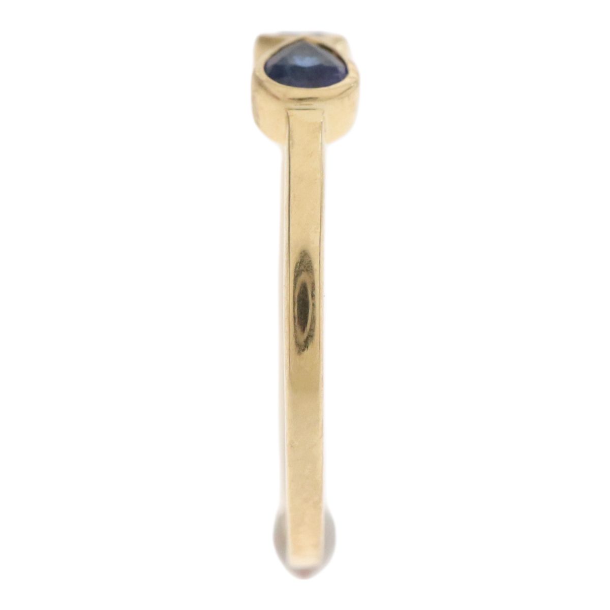AHKAH アーカー K18YG 18金イエローゴールド サファイア0.18ct リング 