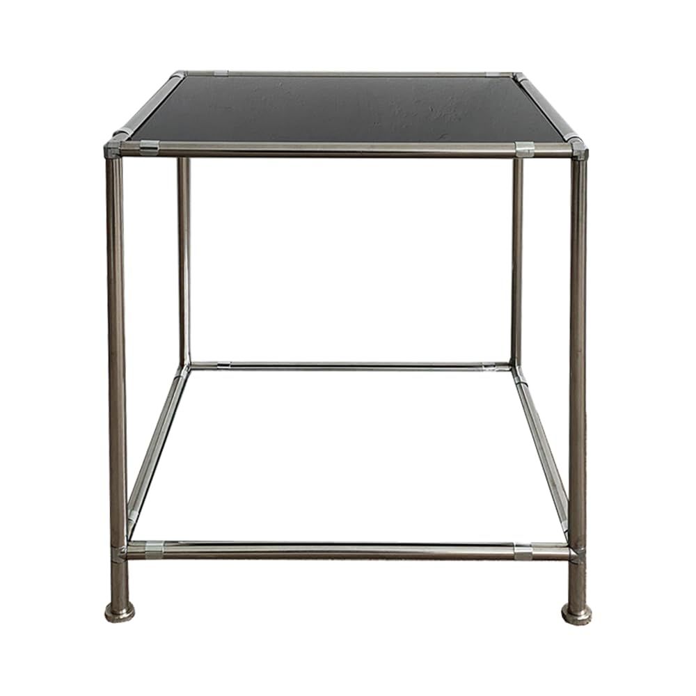 在庫処分 収納 机 韓国インテリア 便利な水平調節脚付き 強化ガラス