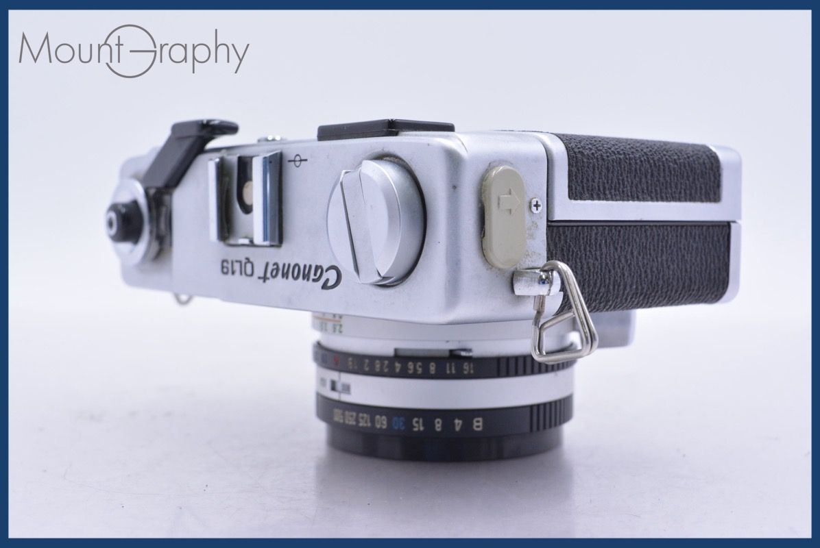 動作保証】 キヤノン Canon Canonet QL19 45mm F1.9 前キャップ&レンズ