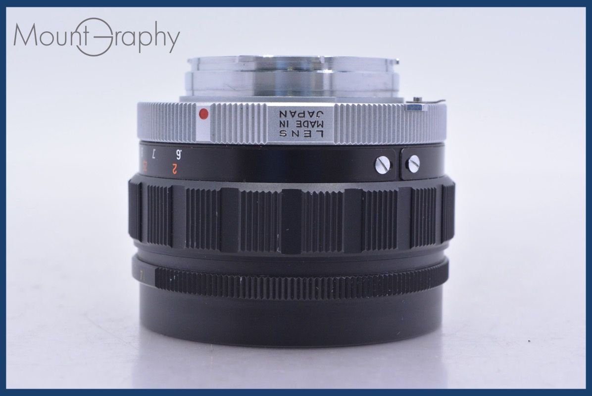 コニカ KONICA KONISHIROKU HEXANON 52mm F1.4 前キャップ&レンズ