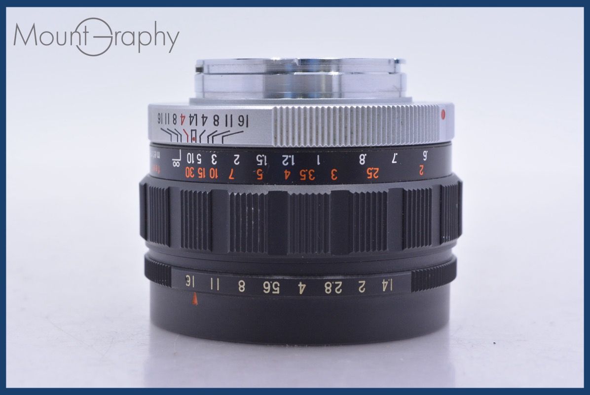 コニカ KONICA KONISHIROKU HEXANON 52mm F1.4 前キャップ&レンズ