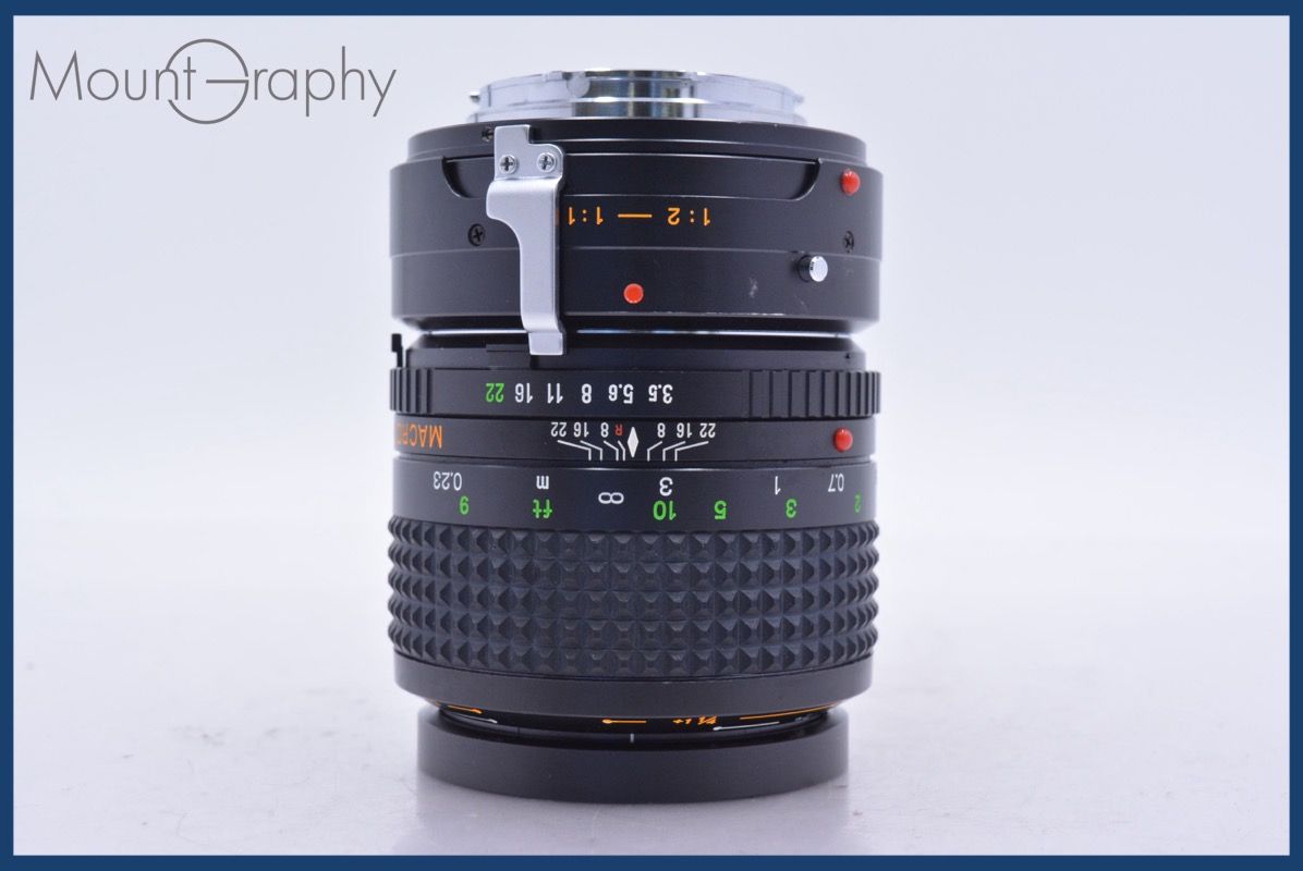 動作保証】 ミノルタ MINOLTA MD MACRO ROKKOR 50mm F3.5 前後キャップ