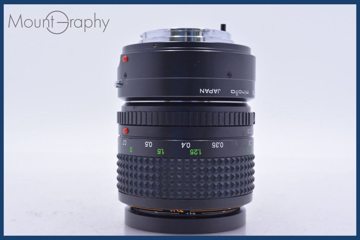 動作保証】 ミノルタ MINOLTA MD MACRO ROKKOR 50mm F3.5 前後キャップ