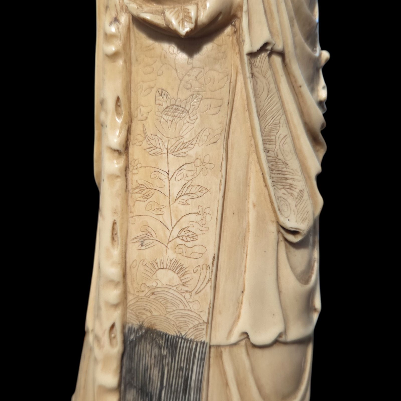 中国古美術 寿老人 置物 寿星像 寿桃 練物 中国 古美術 骨董 レトロ