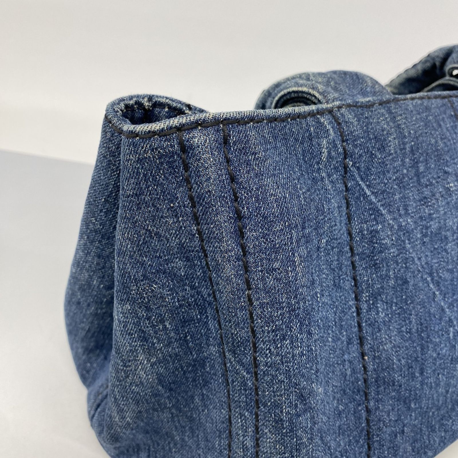 プラダ(Prada) プラダ トートバッグ カナパ デニム ネイビー