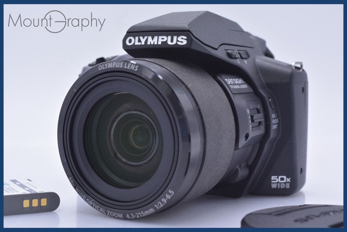動作保証】 オリンパス Olympus STYLUS SP-100EE 50x バッテリー、前