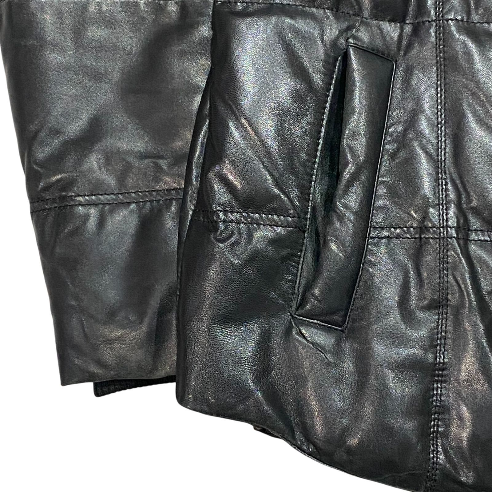 BURBERRY バーバリー ロンドン ノヴァチェック レザー 羊毛 ジャケット