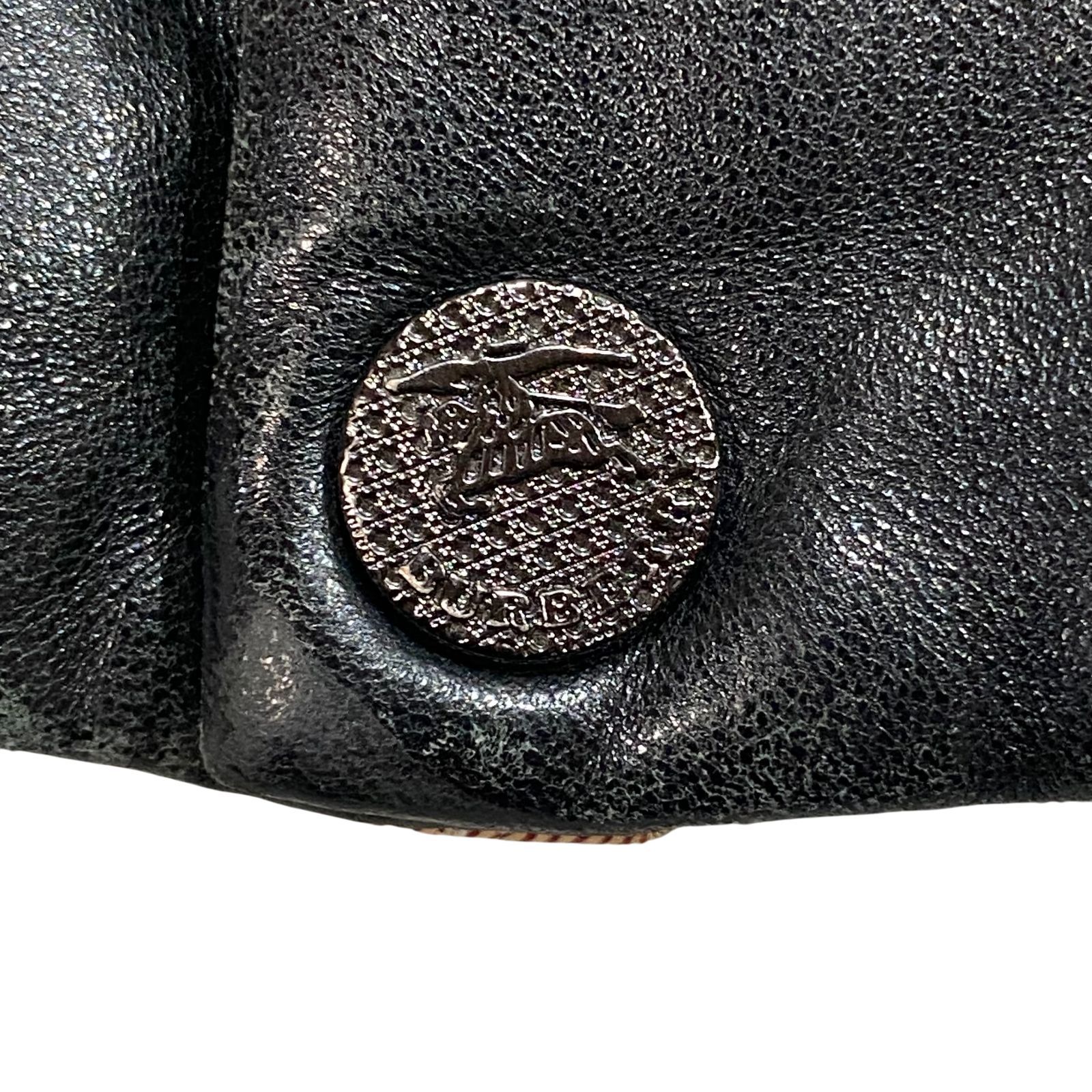 BURBERRY バーバリー ロンドン ノヴァチェック レザー 羊毛 ジャケット