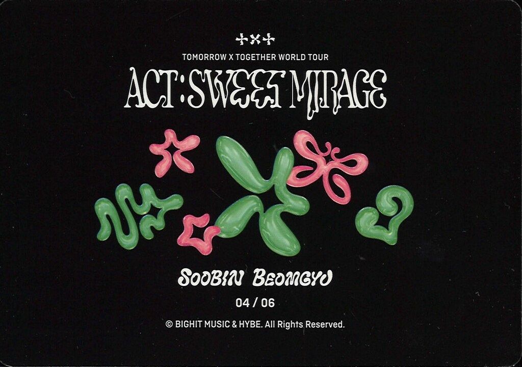 TXT BEOMGYU/SOOBIN ACT:SWEET MIRAGE ミニフォトカード 4/6 - メルカリ