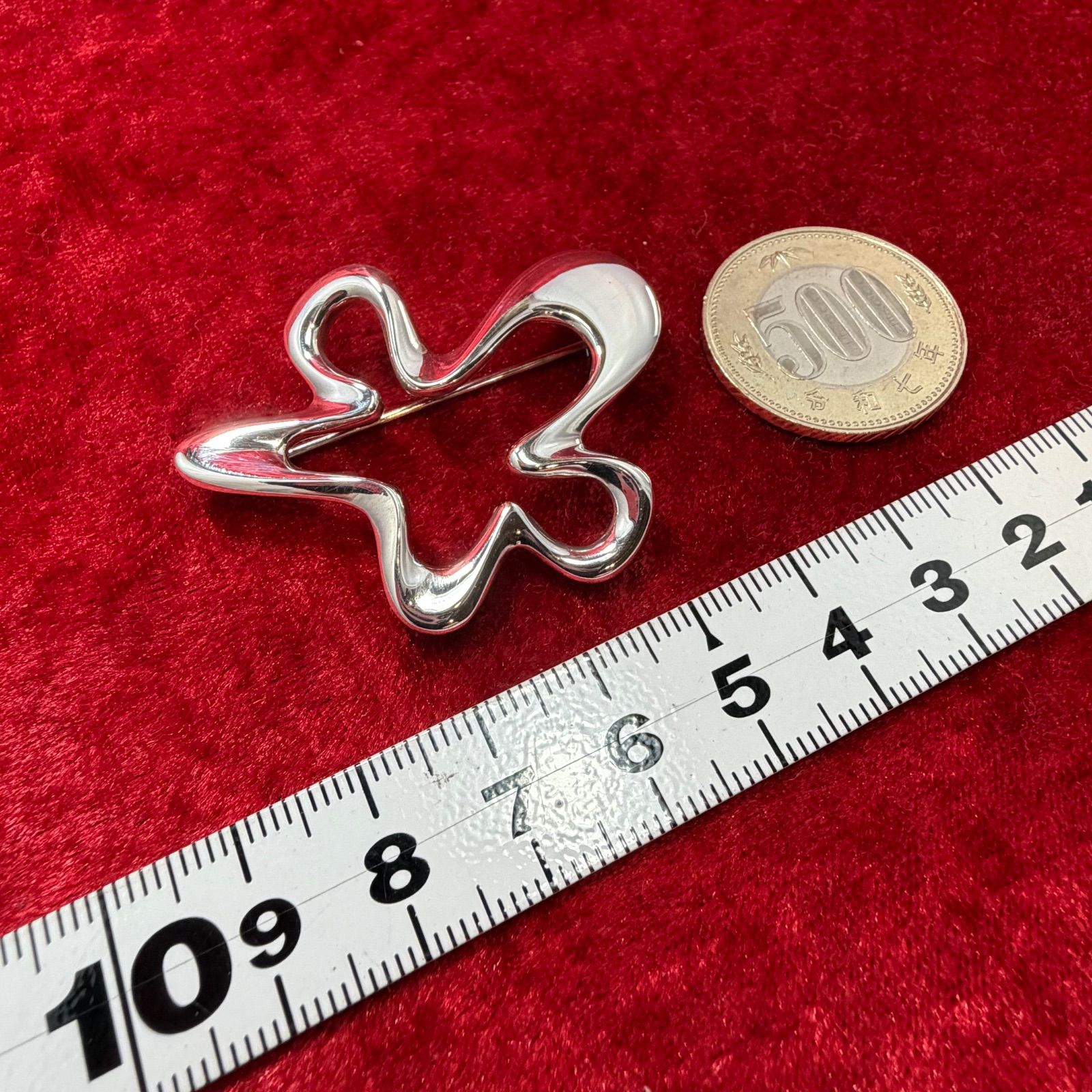 美品 ブローチ スプラッシュ ♯321 ジョージジェンセン/GEORG JENSEN