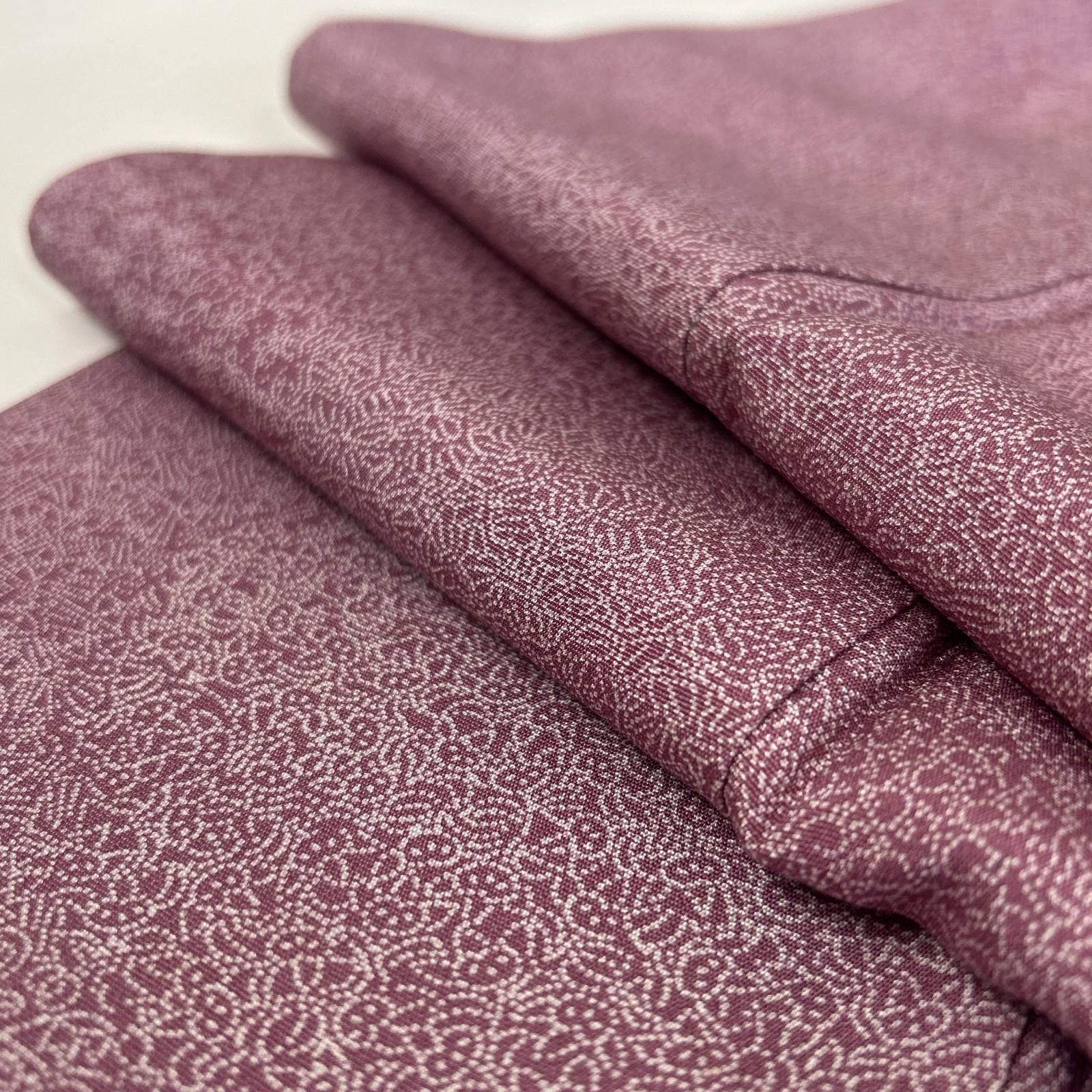 内田秀一 江戸小紋 正絹 寄せ柄 美しい染め 紋なし 袷 着物 MK-4134