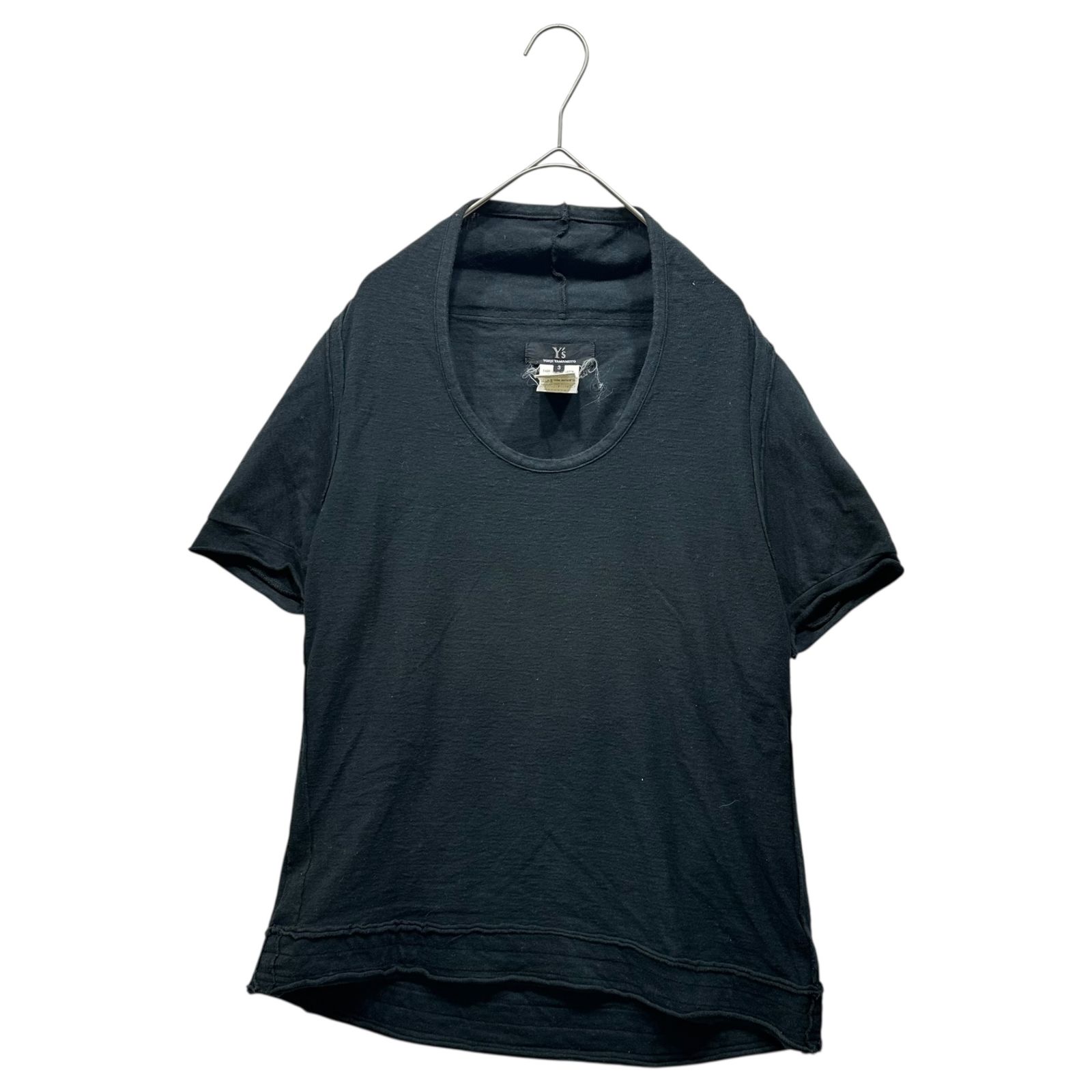 Y's(ワイズ) Modified short-sleeved cotton top 変形 半袖 コットン