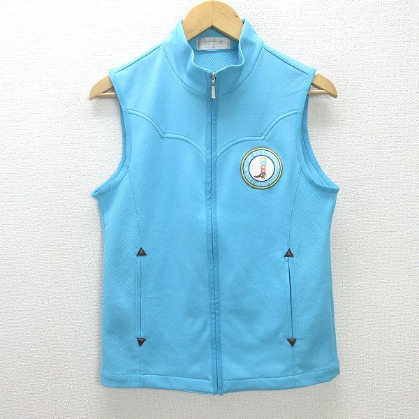 d□アダバット/adabat ゴルフウェア/ベスト【I】水色/LADIES/5【中古