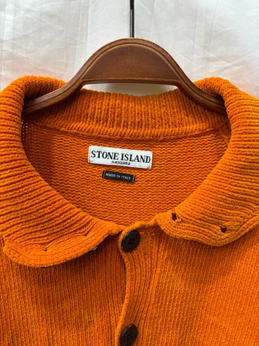 ストーンアイランド オレンジ ジップアップ ニット 100 サイズ (正規品