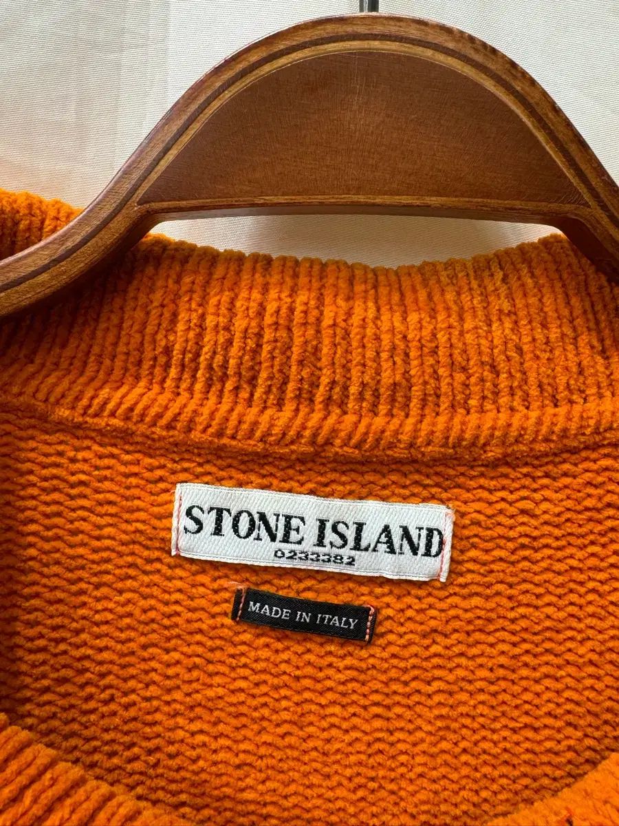 ストーンアイランド オレンジ ジップアップ ニット 100 サイズ (正規品