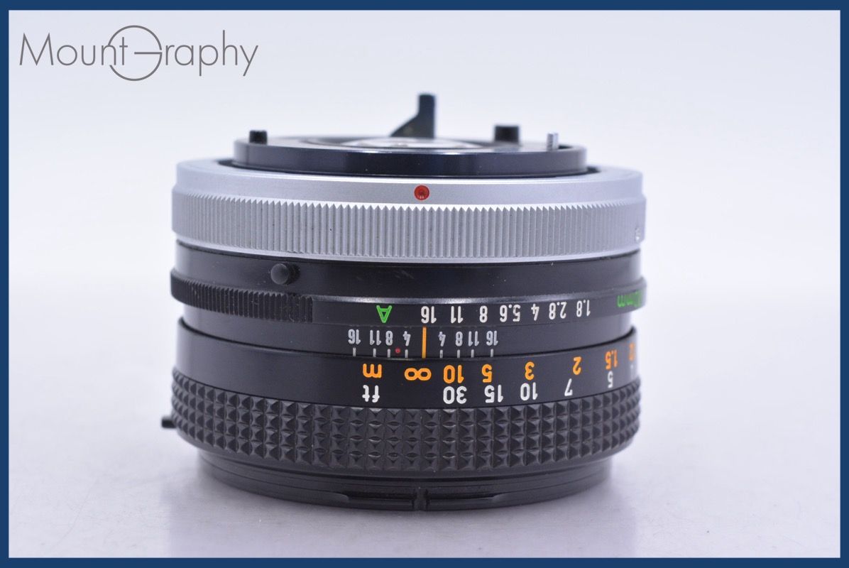 動作保証】 キヤノン Canon NEW FD 50mm F1.8 前後キャップ&レンズ