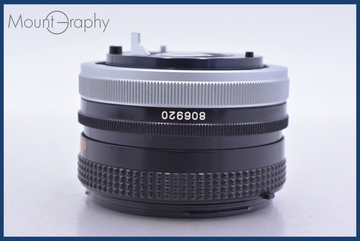 動作保証】 キヤノン Canon NEW FD 50mm F1.8 前後キャップ&レンズ