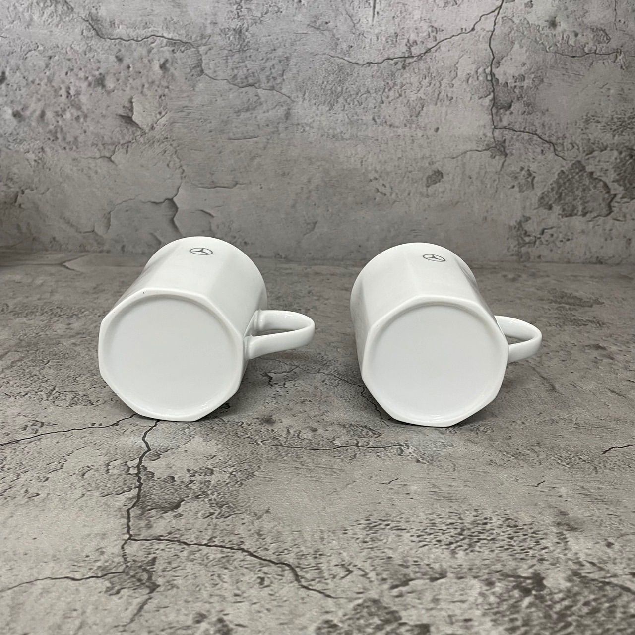 新品未使用 Mercedes-Benz メルセデスベンツ マグカップ ペア ロゴ 白