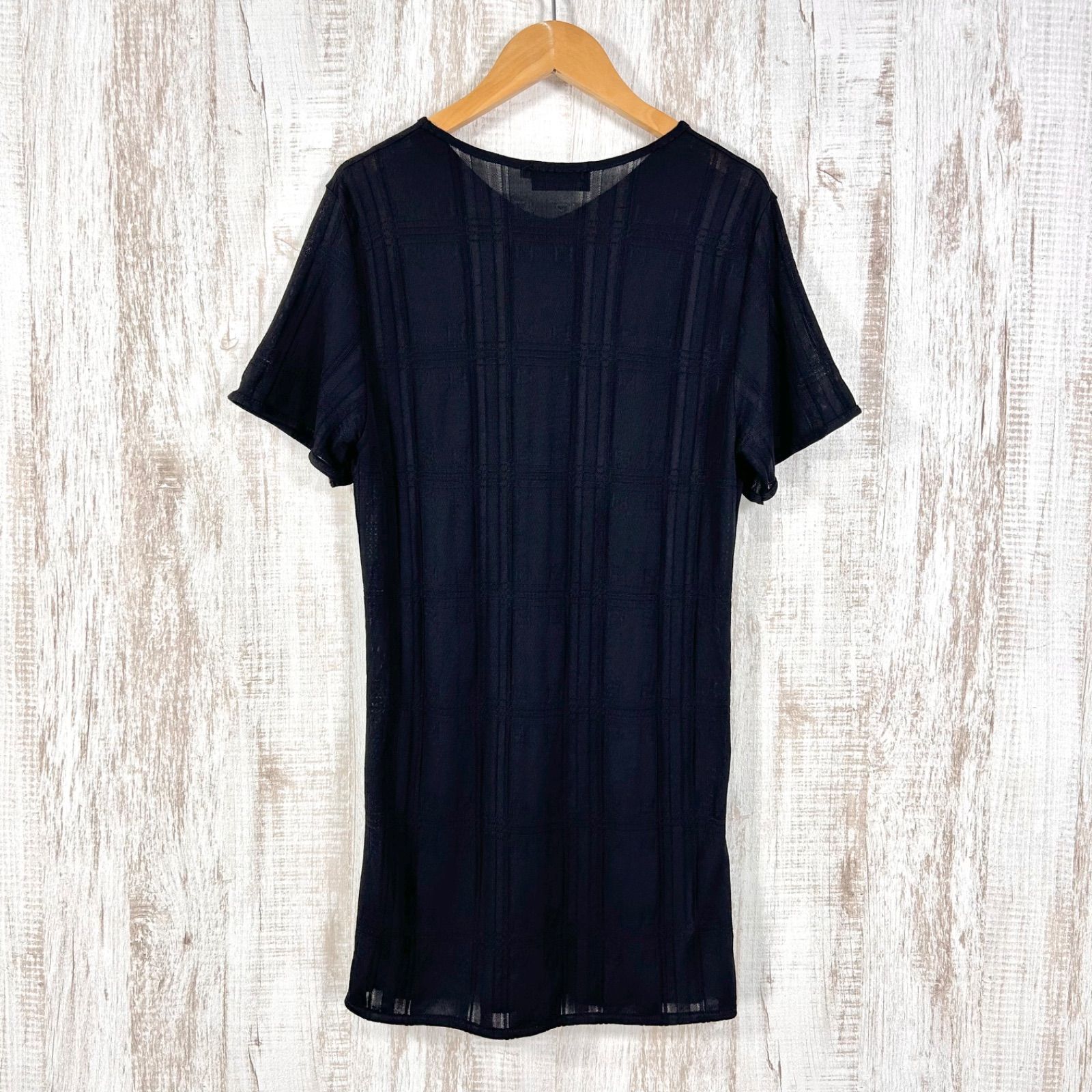 Fendi フェンディ ズッカロゴ シャドーチェック Vネック レーヨン