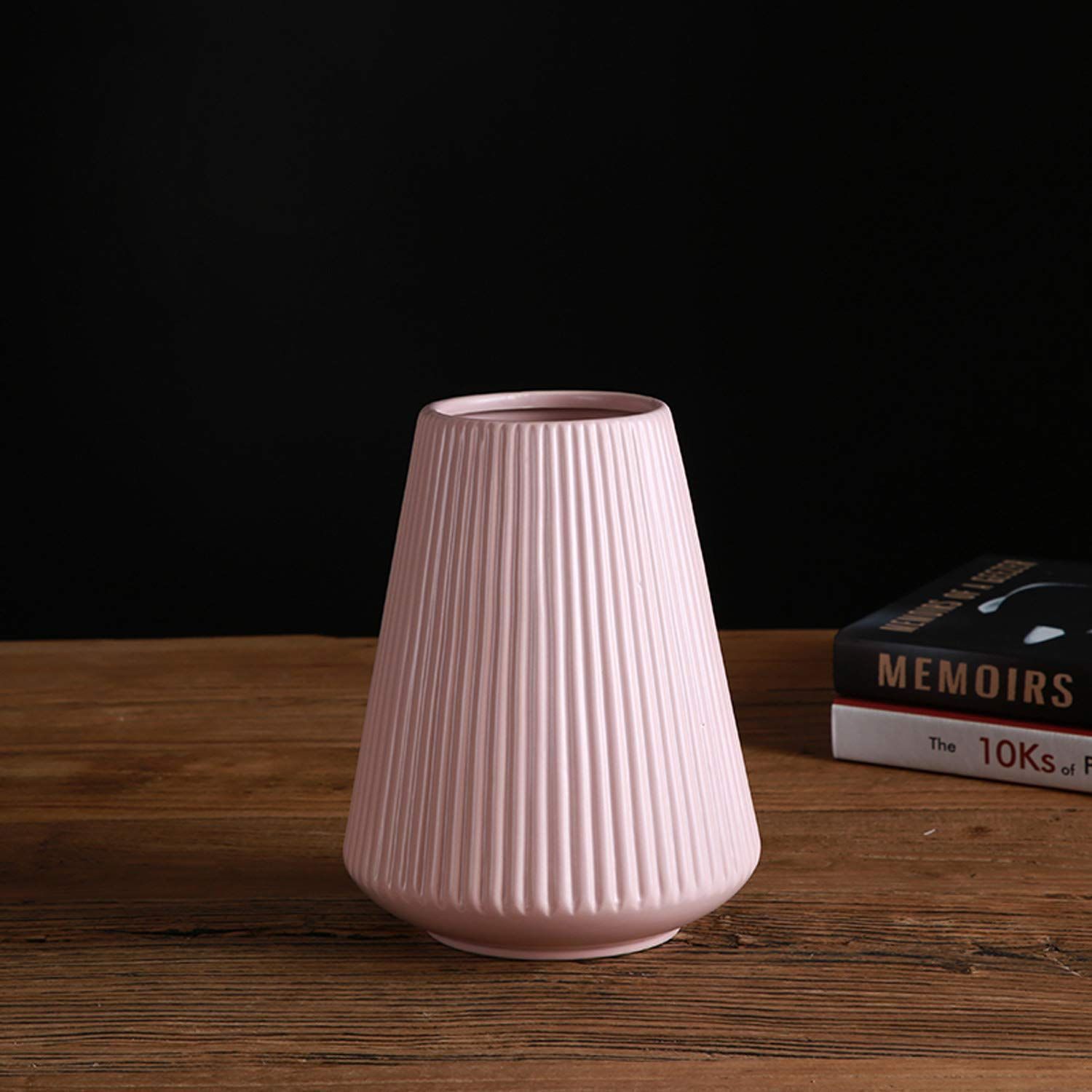 かびん フラワーベース-花瓶-陶器-和風-花器-ブラック-北欧-つや消し面