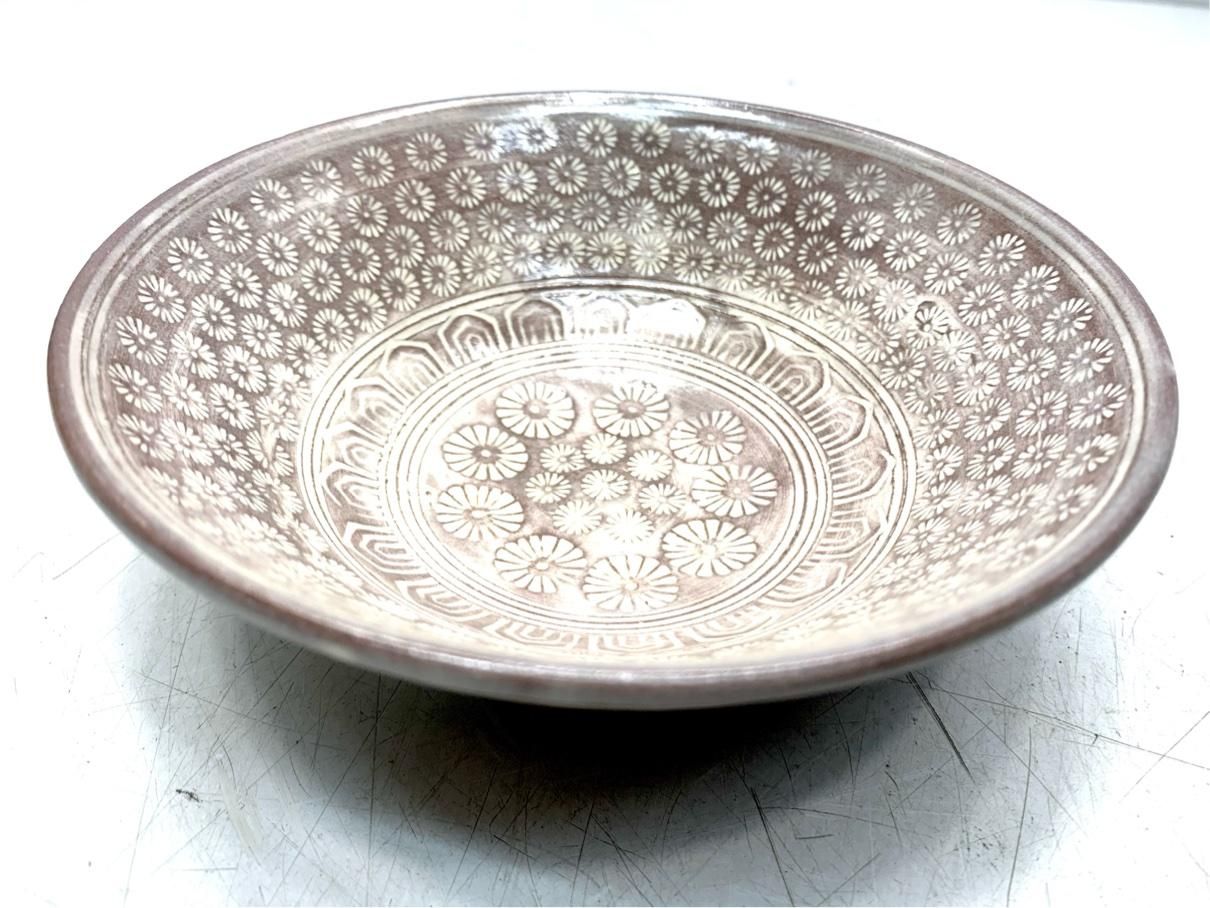 貴重 茶碗 茶道 銘あり 刷毛目茶碗 レトロ ヴィンテージ アンティーク