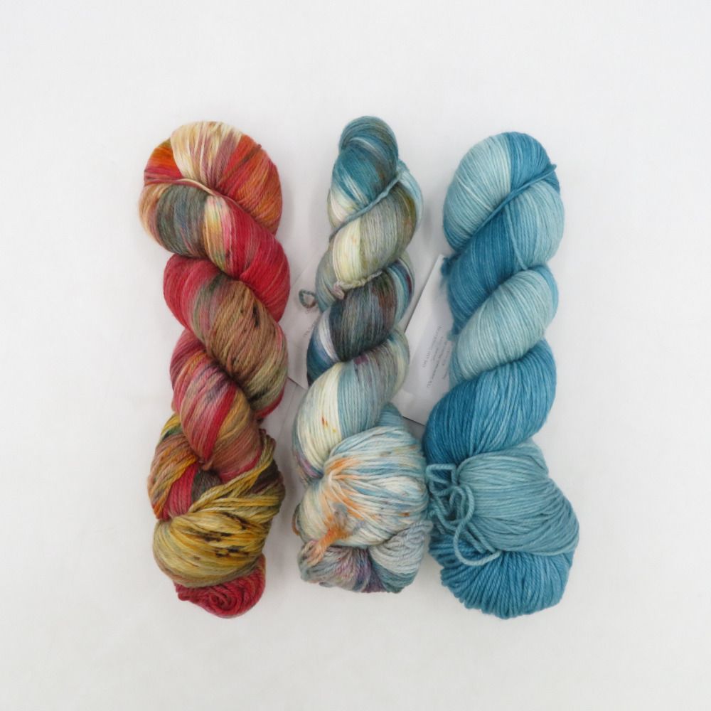 毛糸 海外毛糸 Expression Fiber Arts sincere sock 3個セット 1カセ約
