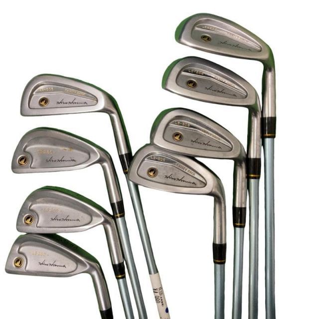 中古】 本間ゴルフ LB-606 黒七宝 8S アイアンセット IR リシャフト