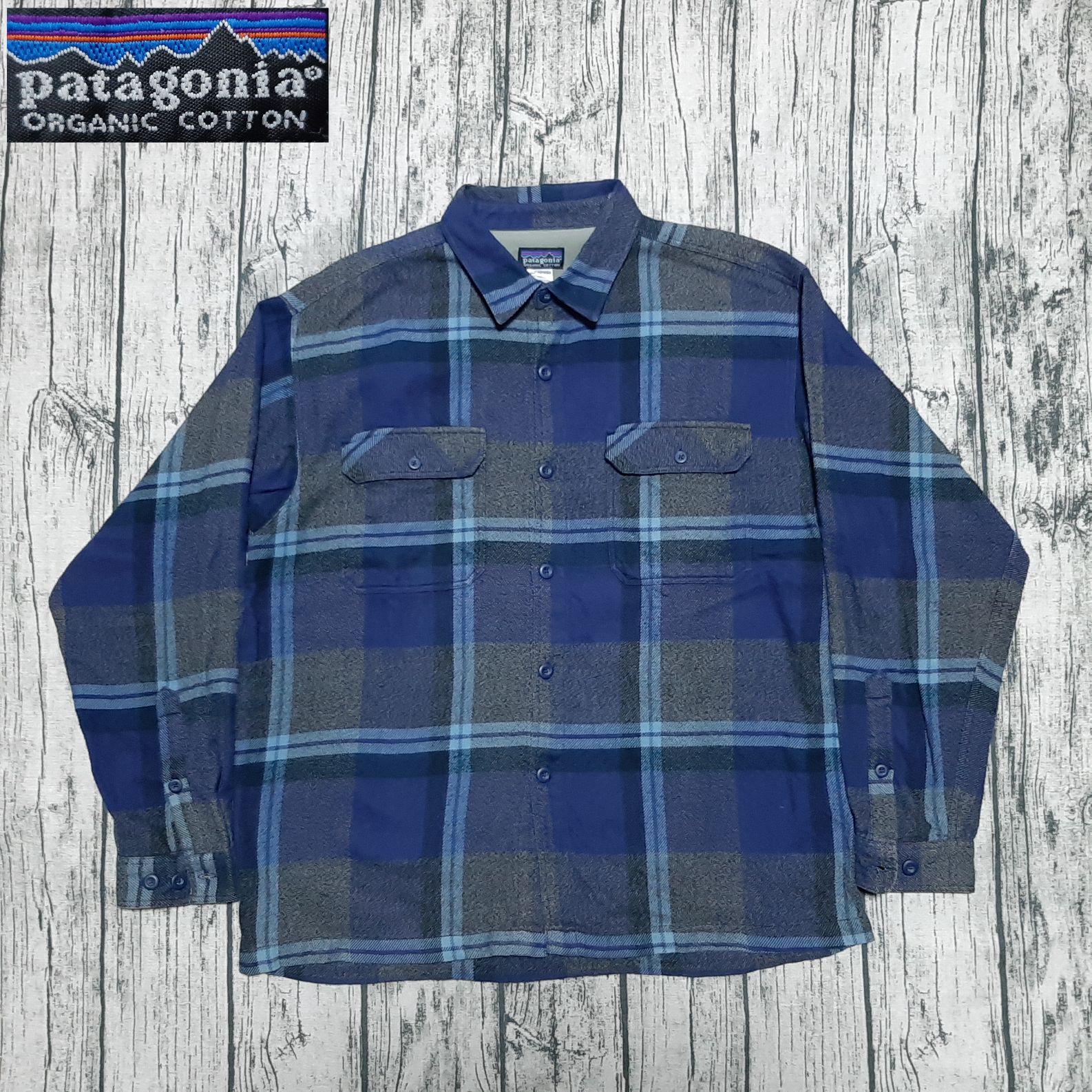 size M】patagonia Fjord Flannel Shirt 2004 パタゴニア フィヨルド